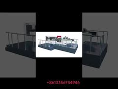 Büyük formatlı dalgalanmış paket kutusu Die Cutting Stripping Machine Die cutting effect