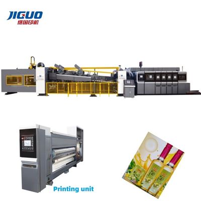 satın al High Speed Flexo Printing And Slotting And Die Cutting Machine For Corrugated Box online manufacture