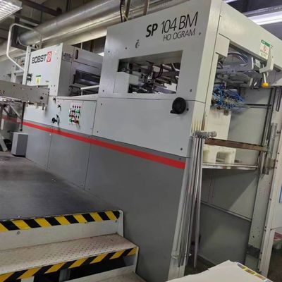 satın al BOBST AUTOPLATINE SP 104 BM H Otomatik Ölçme Kesme ve Foliya Damgalama Makinesi Hologramla online manufacture