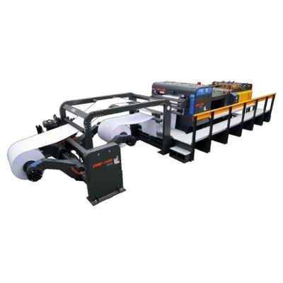 satın al AC380V / 220V Kullanılmış Rulo Kağıt Yaprak Kesme Makinesi Kağıt Kesme Makinesi 1400-2 online manufacture
