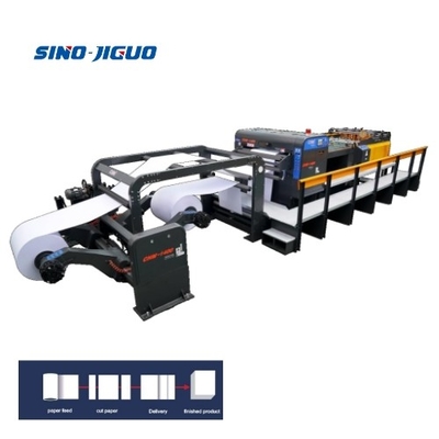 satın al Alt Blade Sabit Kullanılmış Rulo Kağıt Yaprak Kesme Makinesi Beyaz Max.Kesme Hızı 300m/Min online manufacture