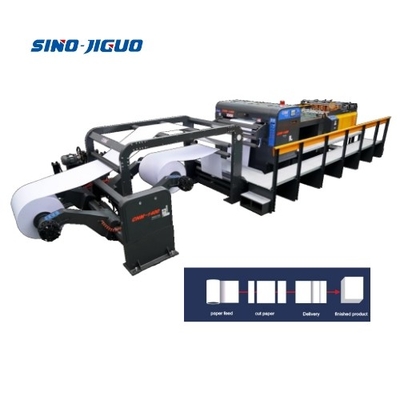 satın al 0.8MPa basınç gereksinimi 2 rulo kesimi ile kullanılan rulo kağıt yaprak kesme makinesi online manufacture
