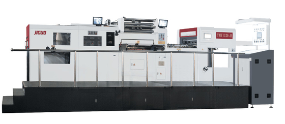 satın al Yüksek Hızlı Otomatik Sıcak Folyo Damgalama Makinesi 1320×960mm Maksimum Kağıt Boyutu Toplam Boyut 7600*4050*2500mm online manufacture