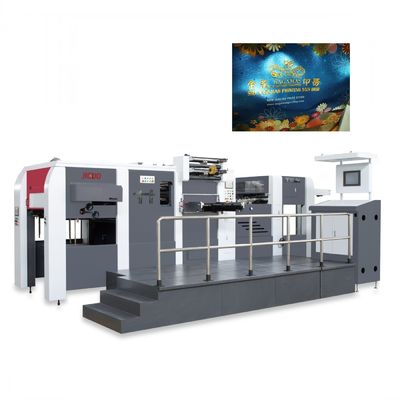 satın al Baskı Sonrası Paketleme Kalıp Kesme Ekipmanları Şarap tütün kartonu Sıcak Damgalama ve Kalıp Kesme Makinesi online manufacture