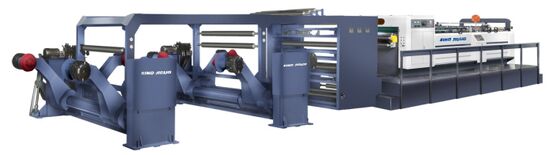satın al JIGUO ZWC-1400-4 Paper Sheeter Cutter Machine,Maximum cutting meter speed:Maximum cutting meter speed,Maximum cutting speed:300cuts/min,Cutting accuracy：+/-1mm online manufacture