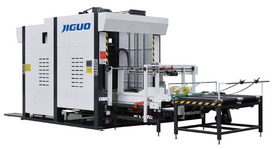 satın al 1450 * 1450mm Turner Karton Kutu Yapma Makinesi İstifleme Yığın Oluklu Kutu Makineleri online manufacture