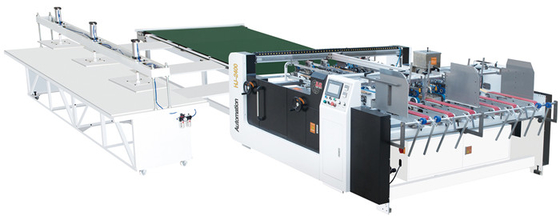 satın al 1650x1060mm Yarı Otomatik Katlama Yapıştırma Makinesi Oluklu Mukavva Kutu online manufacture